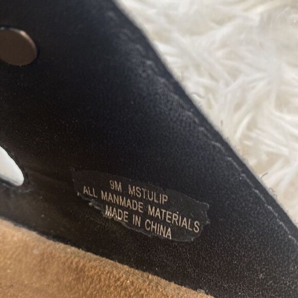 Madeleine Stuart Buckle Sandals Sz 9 Black w Sparkle Straps - Picture 7 of 12